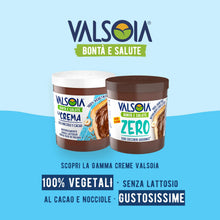 Carica l'immagine nel visualizzatore di Gallery, Valsoia - Crema Vegetale alle Nocciole con Cacao, 100% Vegetale, Senza Glutine e Olio di Palma, Naturalmente Senza Latto
