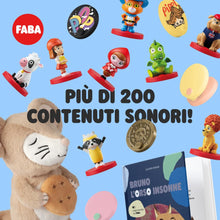 Carica l'immagine nel visualizzatore di Gallery, FABA Personaggio Sonoro - Piccole storie di Pimpa - Storie e fiabe sonore per bambini e bambine 1-3 anni - Ascoltabile con il Raccontastorie e FABA+, gioco educativo versione Italiana
