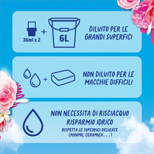 Carica l'immagine nel visualizzatore di Gallery, Fabuloso Detersivo Pavimenti Profumato, Freschezza di Rosa, 950ml