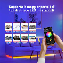 Carica l'immagine nel visualizzatore di Gallery, GLEDOPTO WLED Controller ESP32 Striscia LED Fusibile 15 A Mic DIY Illuminazione Dinamica UART USB-C per Strisce Digitali