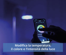 Carica l'immagine nel visualizzatore di Gallery, Beghelli - Lampadina LED Smart OLIVA E14 5W RGB-CCT WiFi, Compatibile con Alexa, App Dom-e, Controllo Vocale, Regolazione Colori e Intensità, Facile Installazione, 1 Unità, Bianco