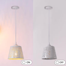 Carica l'immagine nel visualizzatore di Gallery, Interna Plafoniera E27 LED Sospensione Bianco industriale illuminazione cucina soggiorno sala da pranzo lampada da camer