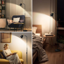 Carica l'immagine nel visualizzatore di Gallery, OUSFOT Lampada da Terra Vintage 230V Piantana Moderna Lampada E27 max 40W Lampada da Divano in metallo con altezza 146cm