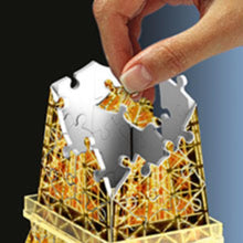 Carica l&#39;immagine nel visualizzatore di Gallery, Ravensburger - Puzzle 3D, Tour Eiffel Night Edition con Luce, Parigi, per Adulti e Bambini 10+ Anni, Idea Regalo, 226 Pezzi
