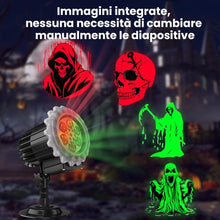 Carica l'immagine nel visualizzatore di Gallery, OUSFOT Proiettore Halloween Esterno 9V Scorrevole Singolo Integrato