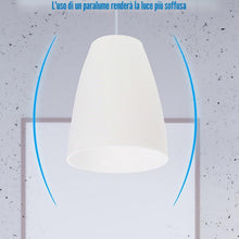 Carica l'immagine nel visualizzatore di Gallery, Paralume Cilindrico in Plastica Bianco, 4 Pezzi, Stile Rustico, per Lampada da Scrivania (Bianco, 30mm)