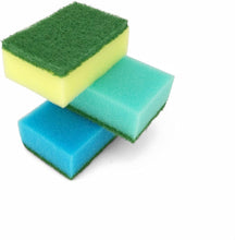 Carica l'immagine nel visualizzatore di Gallery, IDEA HOME Spugne Cucina Abrasive Basic, Densità Media, Set 60 Pezzi