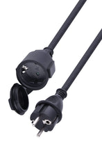 Carica l'immagine nel visualizzatore di Gallery, Electraline 01658 Prolunga 5 M da cantiere in gomma neoprene per esterni IP44, Cavo 5M H07RN-F 3G2.5, presa con coperchi
