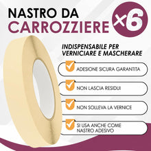 Carica l'immagine nel visualizzatore di Gallery, NASTRO DI CARTA IMBIANCHINI 6 ROTOLI 48MM X 50M (300M TOTALI)