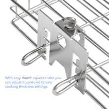Carica l'immagine nel visualizzatore di Gallery, Onlyfire 6042 in acciaio inox piatto girarrosto Grill basket si adatta a 12 mm e 10mm esagono, 10 mm quadrati e 8mm aste