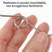 Carica l'immagine nel visualizzatore di Gallery, 9 Pz Molle di Precisione in Acciaio Inossidabile, Cesoie da Giardino Molla in Acciaio Inossidabile, Molla di Ricambio Vo