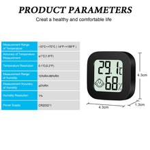 Carica l'immagine nel visualizzatore di Gallery, Flintronic Igrometro Termometro per Interni, 3 Pezzi Mini LCD Digitale Thermometer con Emoji, per Casa Monitor di Temper