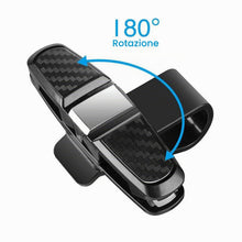 Carica l'immagine nel visualizzatore di Gallery, supporti per occhiali da sole da auto,Clip per parasole,2 Portaocchiali Auto,con clip per carte di credito,Morsetto a do