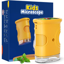 Carica l'immagine nel visualizzatore di Gallery, Microscopio Bambini, Temodu da 2,0 Pollici 1000X 4K Microscopio Digitale Bambini, con 8 LED Regolabili, USB Ricaricabile