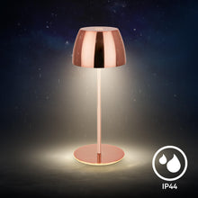 Carica l'immagine nel visualizzatore di Gallery, Briloner - Set di 2 Mini Lampade da Tavolo LED, IP44, Touch, Oro Rosa