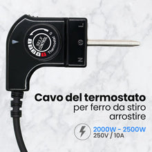 Carica l'immagine nel visualizzatore di Gallery, Cavo per Piastra Grill Termostato per Princess, Cavo con Termostato per Piastre Fagor, Jata, Princess, Solac, Magefesa... (Universale)