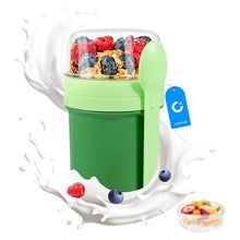 Carica l'immagine nel visualizzatore di Gallery, Muesli Cup da Asporto, 450 ml + 250 ml, Porta Yogurt, Coppetta per Cereali da Asporto a Tenuta Stagna con Cucchiaio e Co