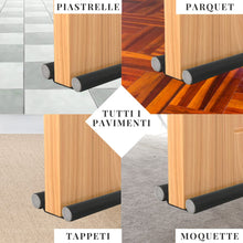 Carica l'immagine nel visualizzatore di Gallery, Paraspifferi Sottoporta Universale Pannello in Pelle per Porta Regolabile | Guarnizione Porta Interni ed Esterni Anti-ve