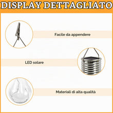 Carica l'immagine nel visualizzatore di Gallery, Lampadine Solari Sospese da Esterno Led,4 Pezzi Lampadine a Energia Solare