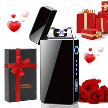 Carica l&#39;immagine nel visualizzatore di Gallery, Idee Regalo per Papà, Regali Festa del Papà, Accendino Elettrico, USB Accendino Elettronico Touchscreen Antivento Senza Fiamma Accendino Ricaricabile Accendino, Regali Uomini, Papà, Lui