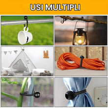 Carica l'immagine nel visualizzatore di Gallery, Adiwo 50 PCS Corde Elastiche con Sfere da 10 cm, Elastici per Teloni Durevole Portatile, Corda Elastica in Gomma, Corda 