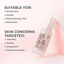 Carica l'immagine nel visualizzatore di Gallery, Yepoda The Day Light, Crema Idratante Giornaliera Purificante Senza Oli con Acqua di Rosa, Artemisia e Niacinamide. Crem