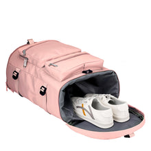 Carica l'immagine nel visualizzatore di Gallery, Bibykivn Borsone Palestra Donna Uomo 45L, Borsa da Palestra Divisorio Bagnato e Asciutto, Borsa da Viaggio con Scomparto per Scarpe e Tasca Bagnata per Palestra Sport Viaggi Nuoto Vacanze (Rosa)