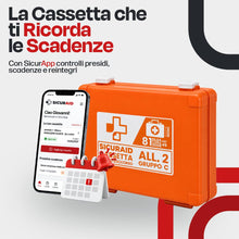 Carica l'immagine nel visualizzatore di Gallery, SICURAID Cassetta Pronto Soccorso Allegato 2 Gruppo C fino a 2 Dipendenti