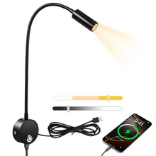 Carica l'immagine nel visualizzatore di Gallery, HOTUT Lampada da Parete da Lettura, Lampada da Lettura da Parete LED, Luce da Comodino Dimmerabile, Luce a Collo d'oca F