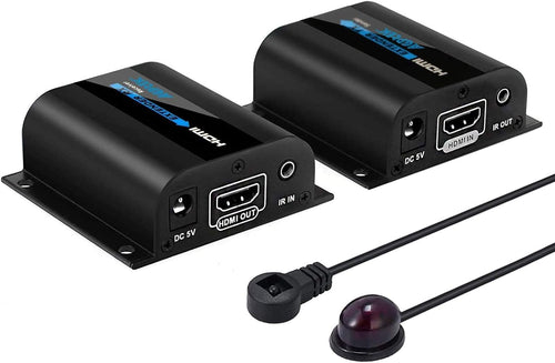 ESYNiC AGPTEK HDMI Extender 1080P 60m IR Ripetitore Su Singolo Cat 60M 3D