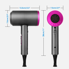 Carica l'immagine nel visualizzatore di Gallery, Asciugacapelli 2000W Potente Phon Capelli con Diffusore Concentratore Caldo/Freddo 2 Modalità 3 Regolazioni della Velocità Phon Professionale agli Ioni Negativi per Donna e Casa