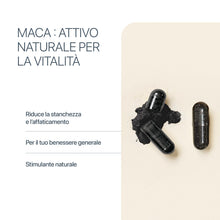 Carica l'immagine nel visualizzatore di Gallery, Complesso Maca Nera con Ginseng, L-Arginina, Zinco e Vitamine B6 &amp; B12