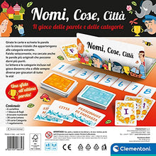 Carica l&#39;immagine nel visualizzatore di Gallery, Clementoni - Nomi Cose e Città, Gioco da Tavolo con 29 Carte Categoria, per Bambini dai 7 Anni in Su e Tutta la Famiglia, 2-6 Giocatori, Idea Regalo Made in Italy, Lingua Italiana, 16634