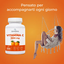 Carica l'immagine nel visualizzatore di Gallery, Bandini® Vitamina C 1.000mg 200 Compresse (+6 Mesi) | Sistema Immunitario