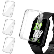 Carica l'immagine nel visualizzatore di Gallery, iVoler 3 Pezzi Clear Cover con Pellicola Protettiva per Samsung Galaxy Fit 3, Copertura Completa Custodia Anti-Graffio U