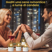Carica l'immagine nel visualizzatore di Gallery, Confezione da 6 Lumini a Batteria, Candele Led Set, 4 Pezzi Candele Led Senza Fiamma, Candele Senza Fiamma per Feste, Ma