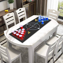 Carica l'immagine nel visualizzatore di Gallery, Faburo Tappeto da Gioco per Bere Birra-Pong (1.8 x 0.6 m), Birra Pong Tazze
