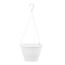Carica l'immagine nel visualizzatore di Gallery, Greemotion Vaso fiori sospeso in plastica Lea, fioriera sospesa rotonda con gancio, vaso da appendere, diametro ca. 25 c