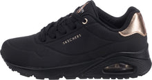 Carica l'immagine nel visualizzatore di Gallery, Skechers Uno - Golden Air, Sneakers Donna, Nero Shadow Black Gold, 36.5 EU