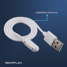 Carica l'immagine nel visualizzatore di Gallery, MBROS Compatibile per Cavo USB Compatibile per SaveFamily SaveWatch Plus Smartwatch Orologio Bambini 1,72 Pollici (Bianc