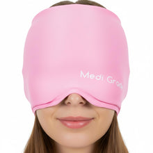 Carica l'immagine nel visualizzatore di Gallery, Medi Grade Cuffia Emicrania in Gel Refrigerante a Copertura Totale, Rosa