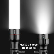Carica l'immagine nel visualizzatore di Gallery, Lepro Torcia LED Potente, Zoomabile, 5 Modalità di Luce