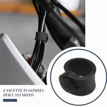 Carica l'immagine nel visualizzatore di Gallery, 30 Pezzi Fascette per Cable Organisateur per Cavi Fascette per Cavi in Gomma Supporto In Gomma Nera Fascette Universali 