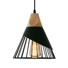 Carica l'immagine nel visualizzatore di Gallery, Lampada a Sospensione Vintage,Lampada a sospensione Nera moderna E27,Lampada a sospensione industriale retrò,Lampada in 