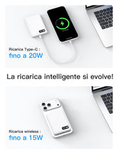 Carica l'immagine nel visualizzatore di Gallery, Qi2 15W Power Bank per iPhone MagSafe Powerbank 5000mAh