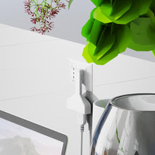 Carica l'immagine nel visualizzatore di Gallery, 1 Pezzo Adattatore Salvaspazio Bianco, Spina 16A 2P+T con 2 Prese Bipasso Italiane 10/16A, AC 220V Max 1500W
