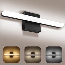Carica l'immagine nel visualizzatore di Gallery, Lampada da Specchio Bagno 40CM, LED 3000-6000K con Interruttore Temperatura, Applique Moderna con Schermo Acrilico, Risp
