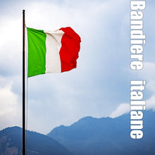 Carica l'immagine nel visualizzatore di Gallery, Bandiere Italia e Unione Europea 90x150 cm – Set 2 Pezzi con 2 Occhielli in Metallo, Bandiera Italiana e Bandiera UE in 