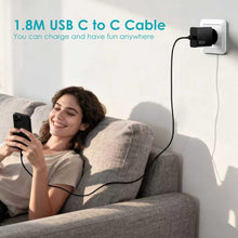 Carica l'immagine nel visualizzatore di Gallery, Caricatore rapido USB C da 45 W con cavo di tipo C da 2 m per Samsung Galaxy S25, S24+, S24 Ultra, S23+, S23 Ultra, S22,