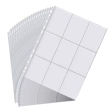 Carica l&#39;immagine nel visualizzatore di Gallery, Relota 40 pagine raccoglitore carte doppia faccia con 720 tasche, buste per carte trasparenti, carte collezionabili 11 fori, Pagine album Buste per Pokemon, carte basket/calcio, Carte da Gioco